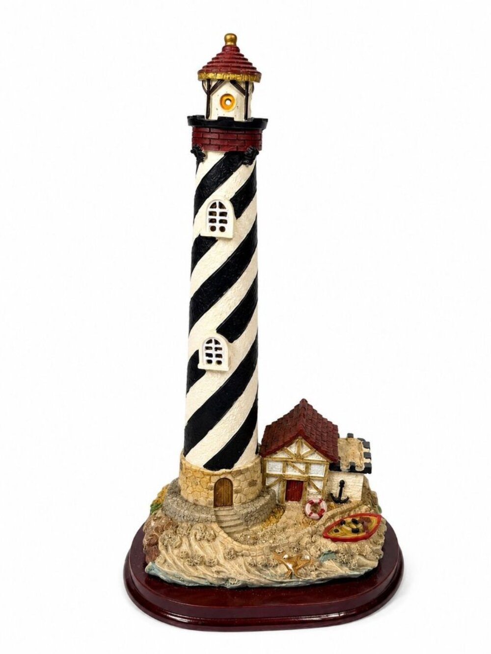 NIghtlight Lighthouse Striped Cape Hattaras Vintage Light Spoontiques Style Resi